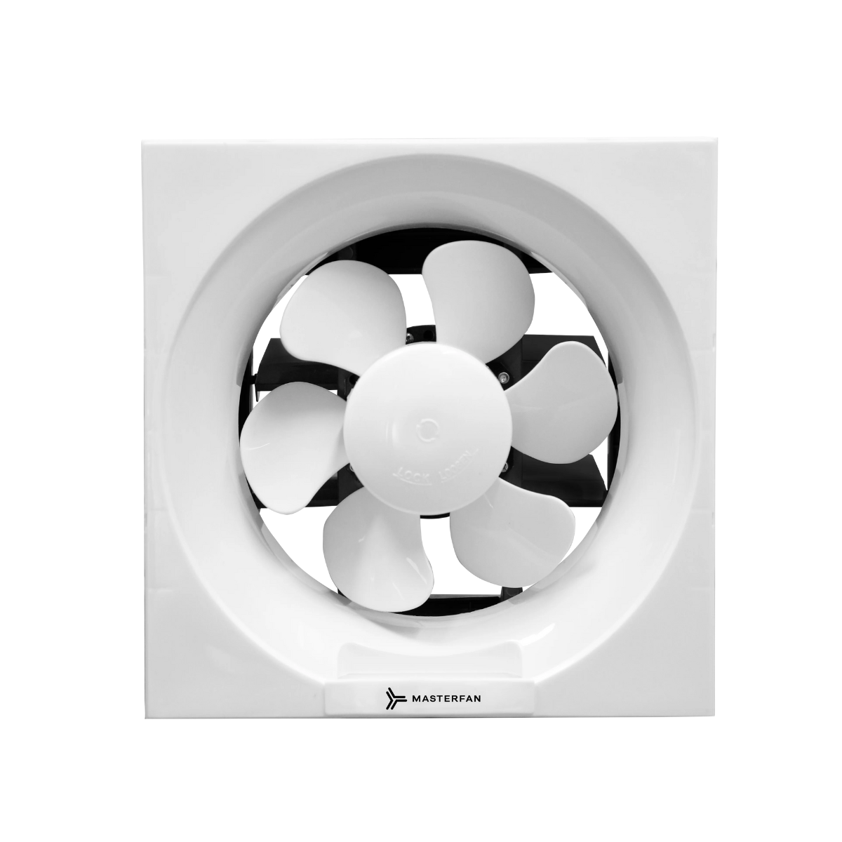 MASTERFAN| Extractor Virgo Blanco, para áreas medianas, Mejora circulación de aire, Empotrable en pared