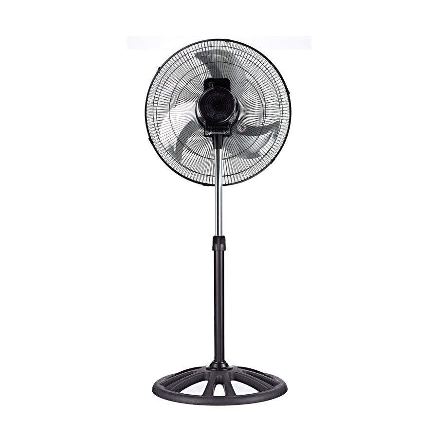 MYTEK| 3389 Ventilador Industrial de Pedestal 18’’, Oscilación 90°, Altura ajustable hasta 131 cm, 3 velocidades