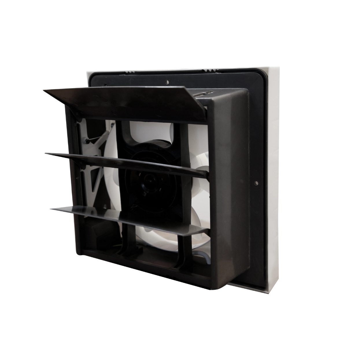 MASTERFAN| Extractor Virgo Blanco, para áreas medianas, Mejora circulación de aire, Empotrable en pared