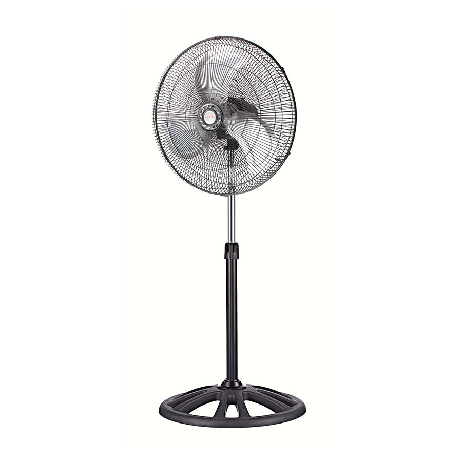 MYTEK| 3398 Ventilador Industrial de Pedestal 20’’, 3 velocidades, Oscilación 90°, Altura ajustable hasta 134 cm, Potente flujo de aire