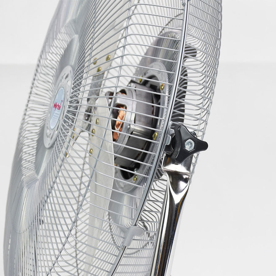 MYTEK| 3347 Circulador de Aire para Piso 2 en 1 de 16’’, 3 velocidades, Aspas metálicas, inclinado manual