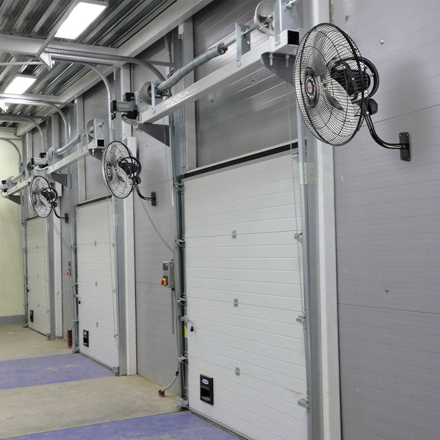 MYTEK| 3196 Ventilador de Pared 18″, 3 velocidades, Oscilación 360°, Parrilla metálica