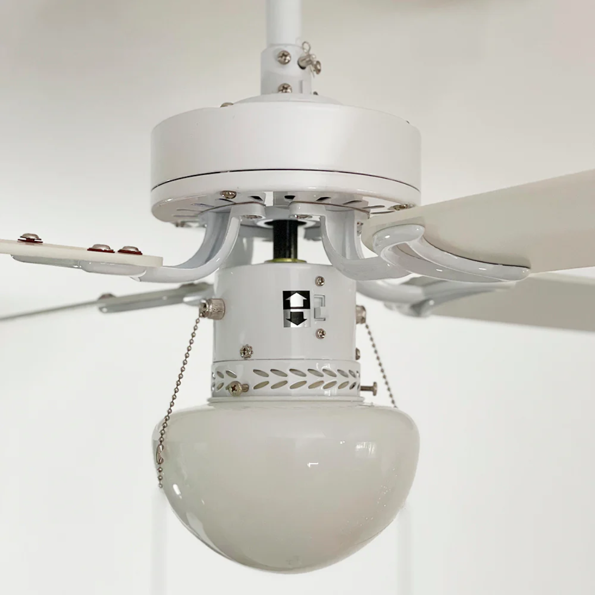 MASTERFAN| Ventilador Condesa 42" Blanco, para áreas mediana de 9 a 16 m², 4 aspas doble vista, 3 velocidades