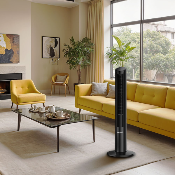 MYTEK| 3432 Ventilador de Torre 40", Tres velocidades, Oscilación, Modo sueño, Control remoto, Temporizador