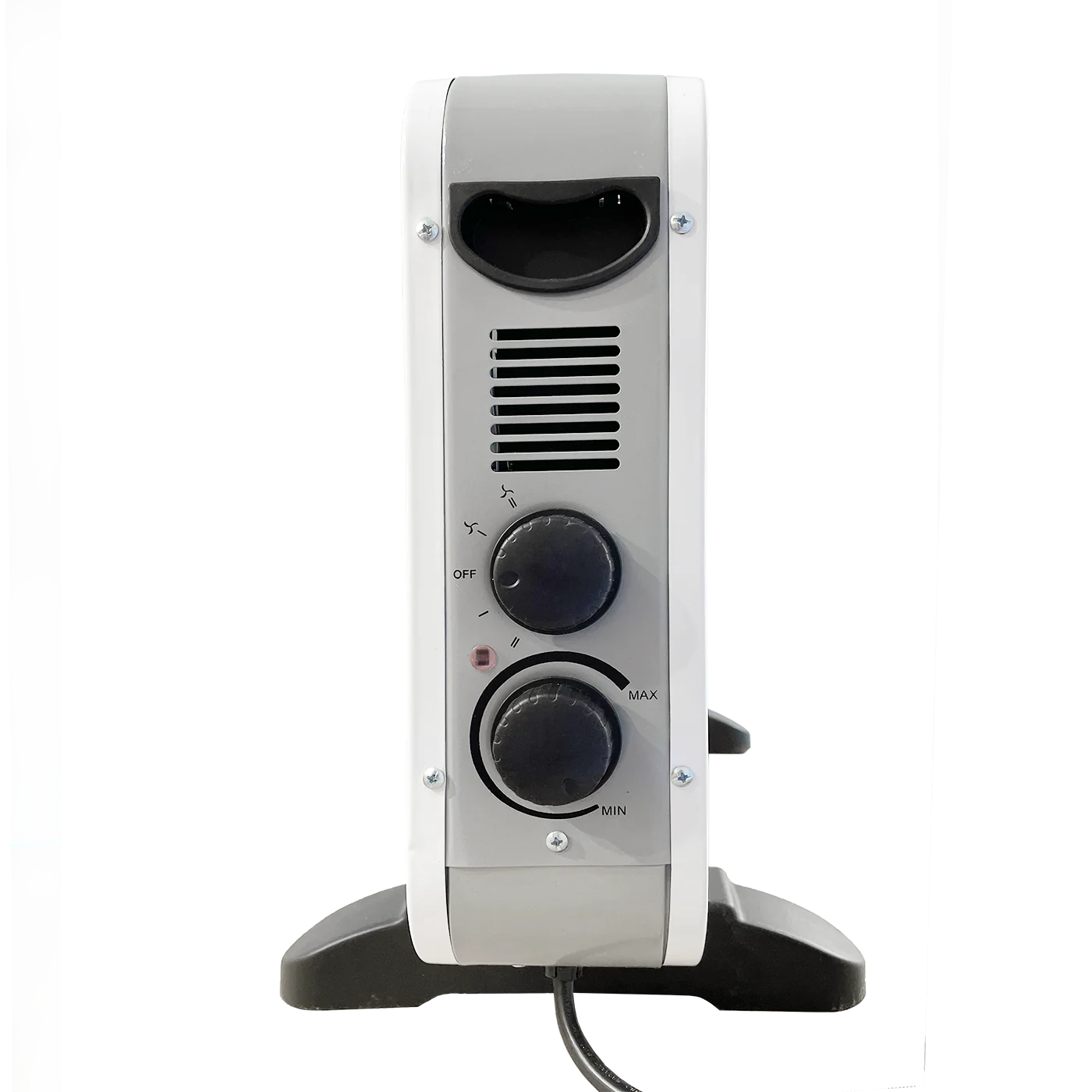 Calefactor Helios Blanco vista lateral