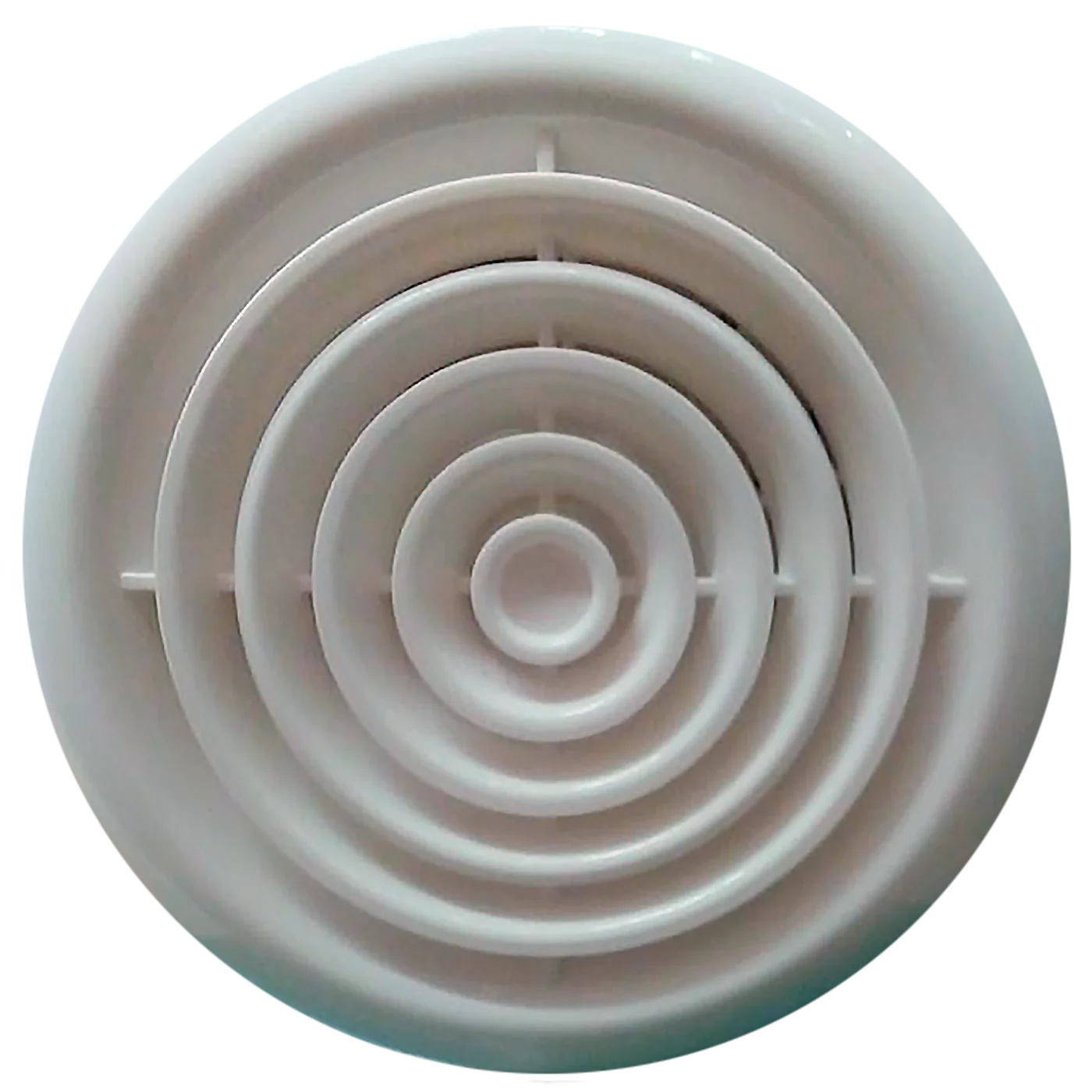 Extractor Asper 4 " Blanco en ABS, silencioso y eficiente para ventilación en espacios medianos