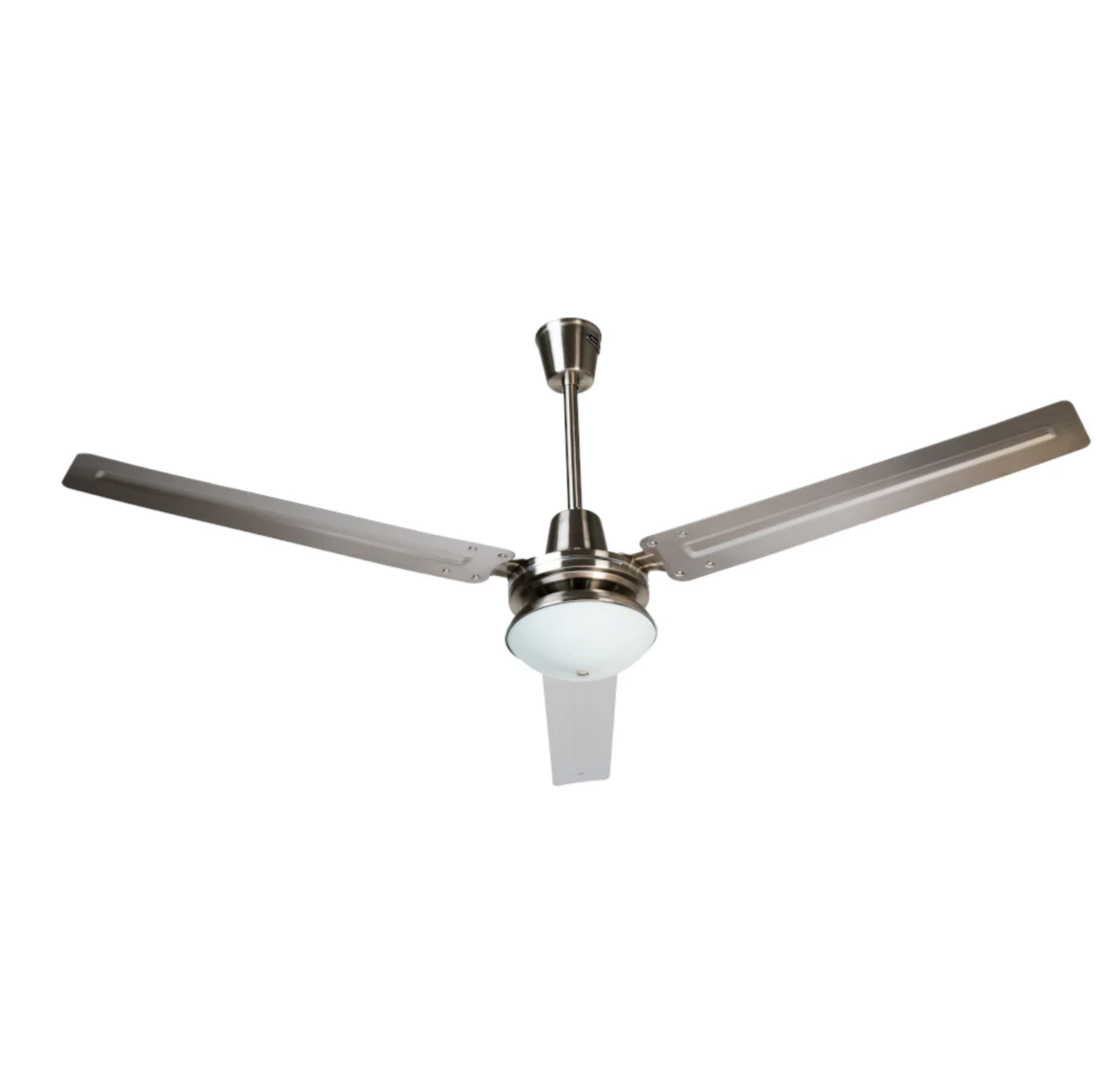 Ventilador Centauro 56″ Satinado con luz integradavista frontal