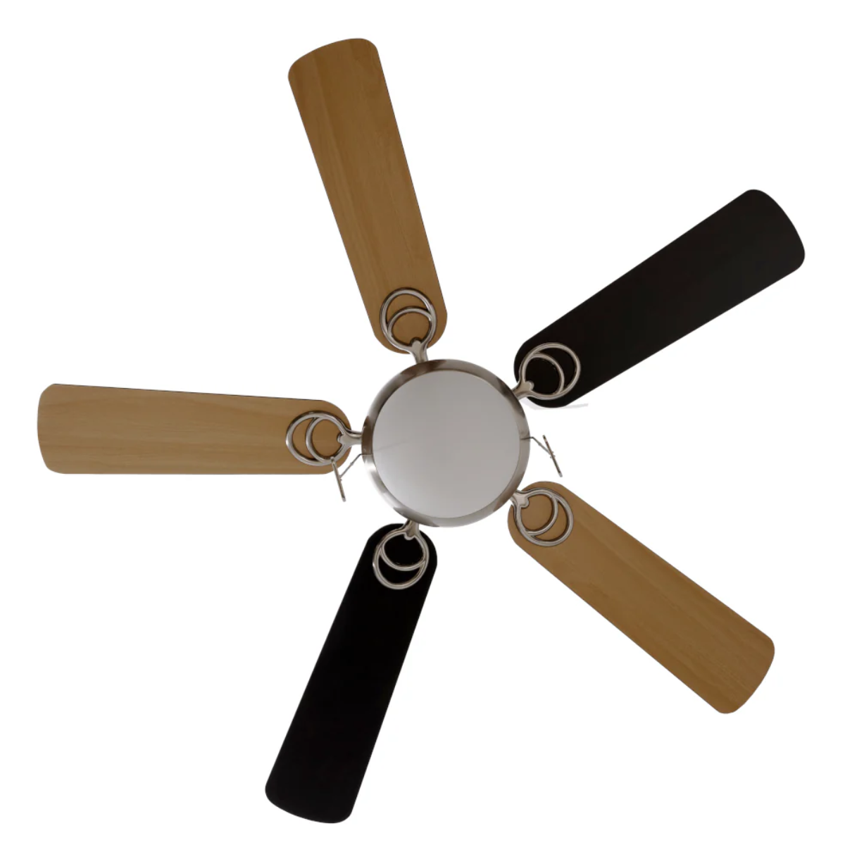 Detalle de las aspas del ventilador Metro 42″ Satinado