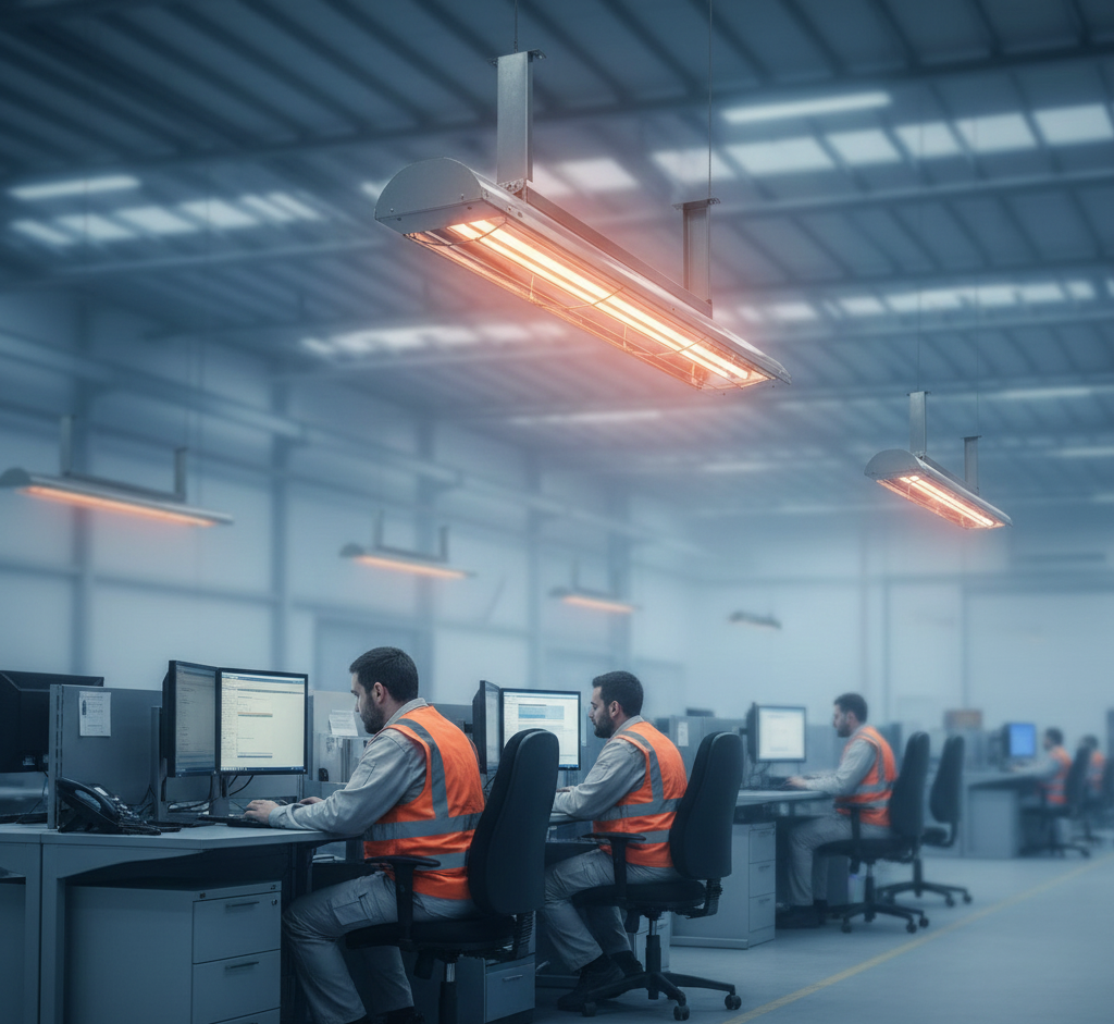 Confort térmico industrial: cómo mantener áreas de trabajo operativas en invierno