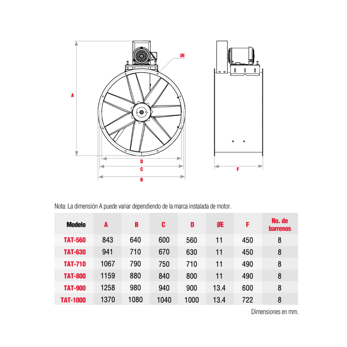 SOLER & PALAU TAT | Extractor Tubular con Motor Exterior 22" a 39" — Hasta 45,880 m³/hr