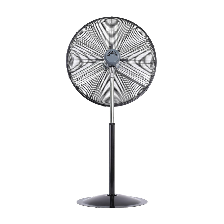MYTEK| 3421 Ventilador Industrial de Pedestal 30’’, 3 velocidades, Oscilación 90°, Inclinación ajustable, altura ajustable hasta 171 cm