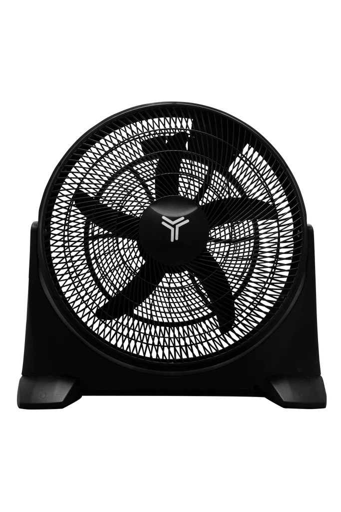 MASTERFAN| Ventilador de Piso Horus 20" Negro, 5 aspas, 3 velocidades, color negro, cobertura de 9 a 16m2.