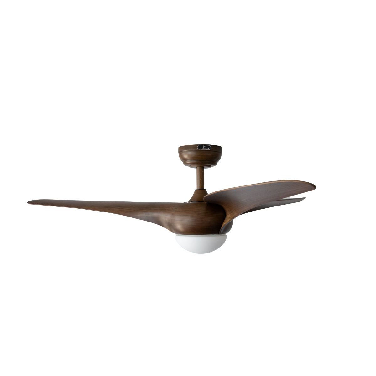 MASTERFAN | Ventilador Danza 52" Caoba, Cinco velocidades, Wi-Fi, Circulación de aire de hasta 8,000 CFM, Luz Led