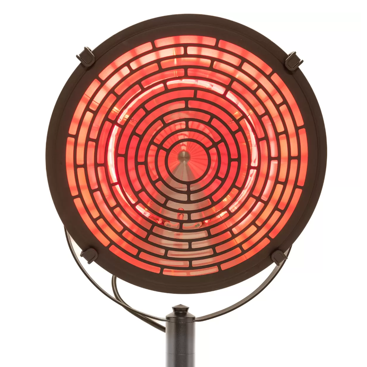 SUNRED INDUS | Calefactor Infrarrojo de Pedestal para Exteriores, 5 niveles de Calor, Control Remoto Incluido, Sistema Antivuelco