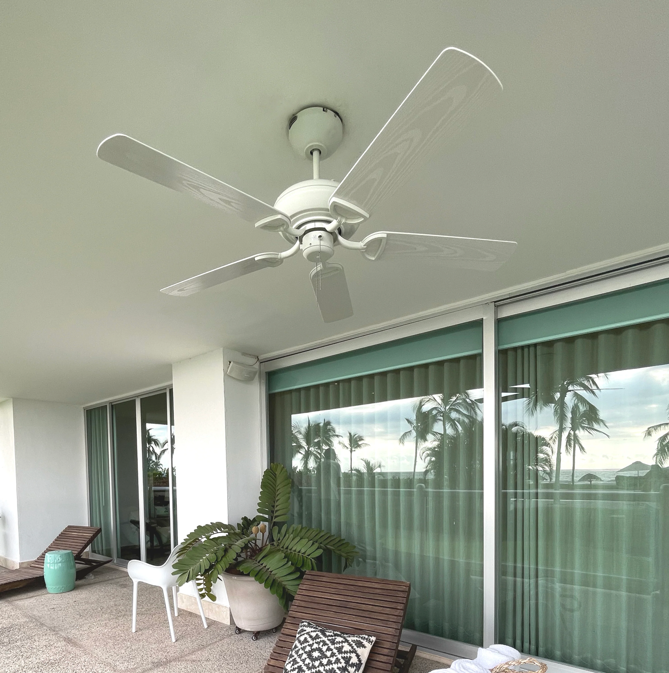 MASTERFAN| Ventilador Habana 52", Para espacios de hasta 49 m², 5 aspas, Uso exterior, Evita Corrosión