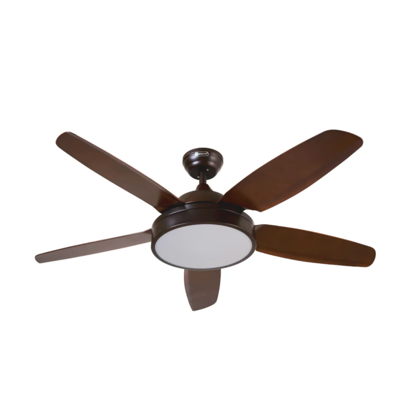 MASTERFAN| Ventilador Merope 52" Café, Para áreas de hasta 49m², Luz LED, 5 aspas