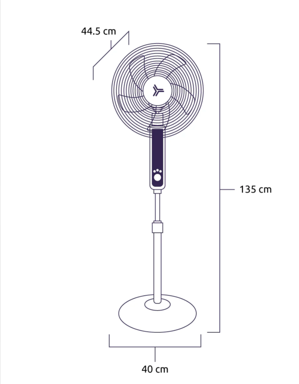 MASTERFAN| Ventilador De Pedestal Apolo 16" Blanco, 16" pulgadas, 5 aspas, temporizador