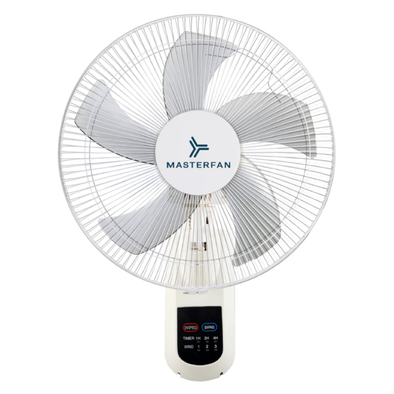 MASTERFAN| Ventilador para Muro 18" Blanco, 5 aspas, Oscilación de 90°, 3 velocidades, Uso interior