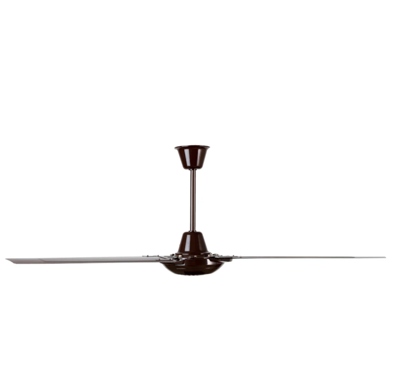 MASTERFAN| Ventilador Tifon 56" Metal satinado o chocolate, 3 aspas, 5 velocidades, control de pared, cubre de 49 a 144 m2