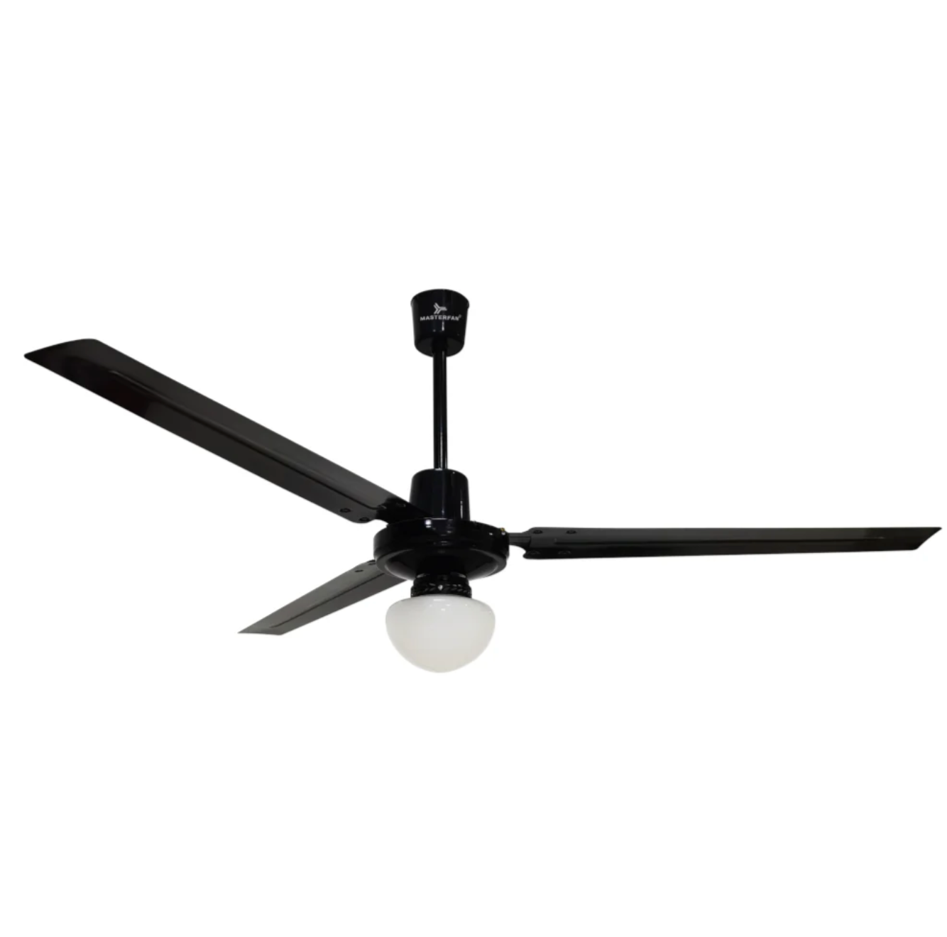 MASTERFAN| Ventilador Icarus 56" Con Luz Negro, 5 velocidades, cubre hasta 144 m2, con control de pared