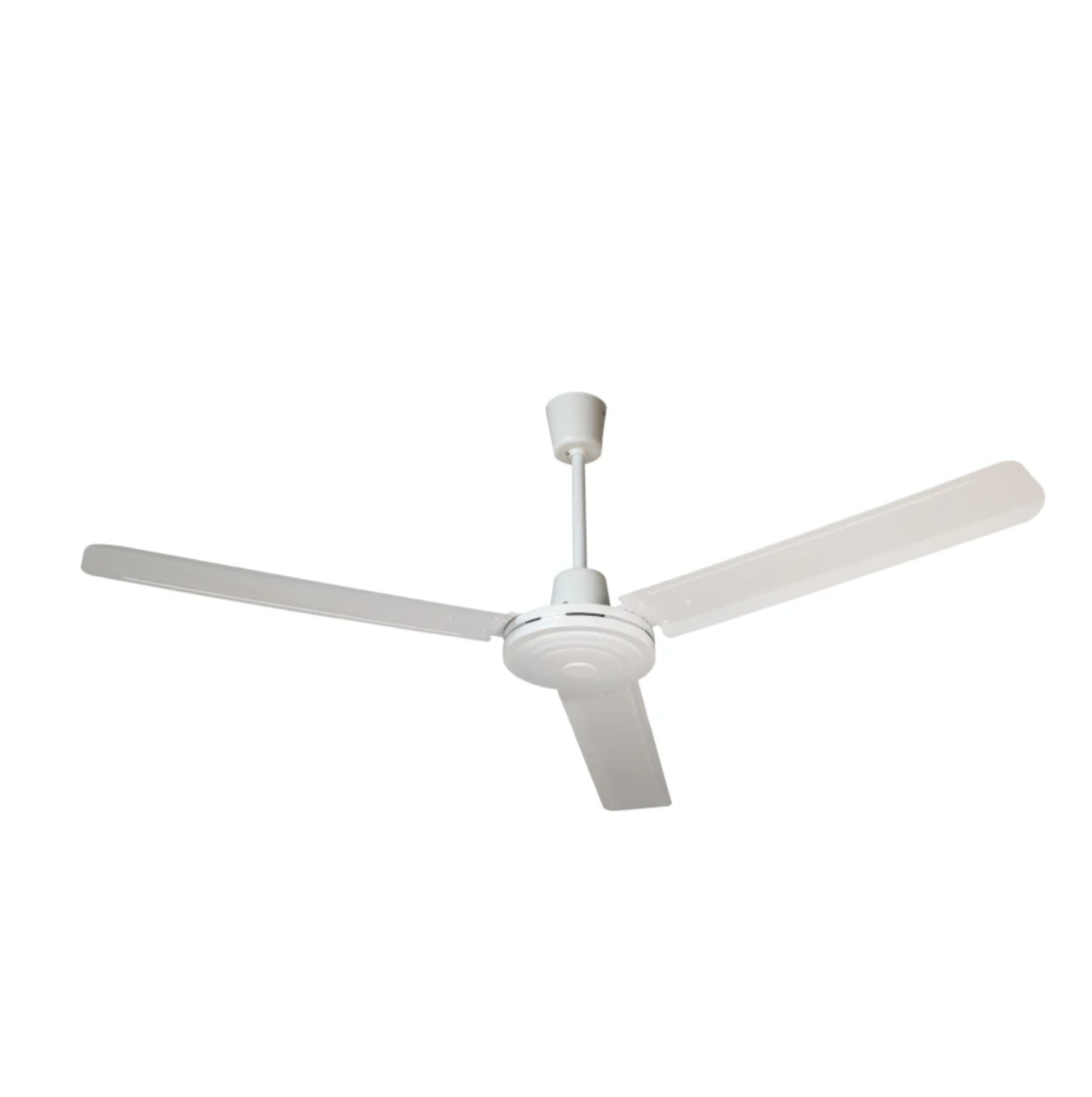 MATERFAN| Ventilador Hércules 56" Blanco de metal con 3 aspas, 5 velocidades, cubre hasta 144m2