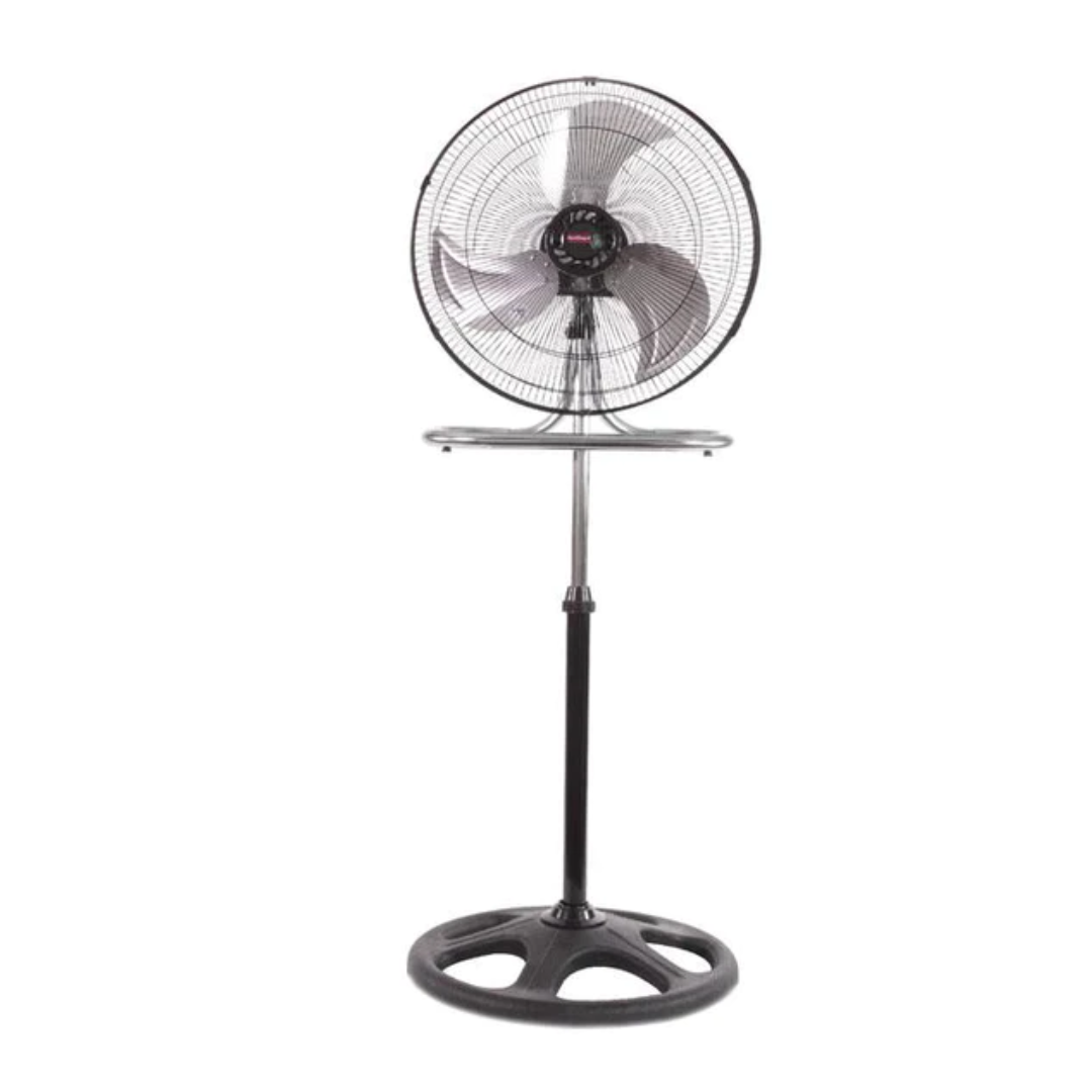 Ventilador de Pedestal 18", 3 velocidades, oscilatorio, Apas de aluminio