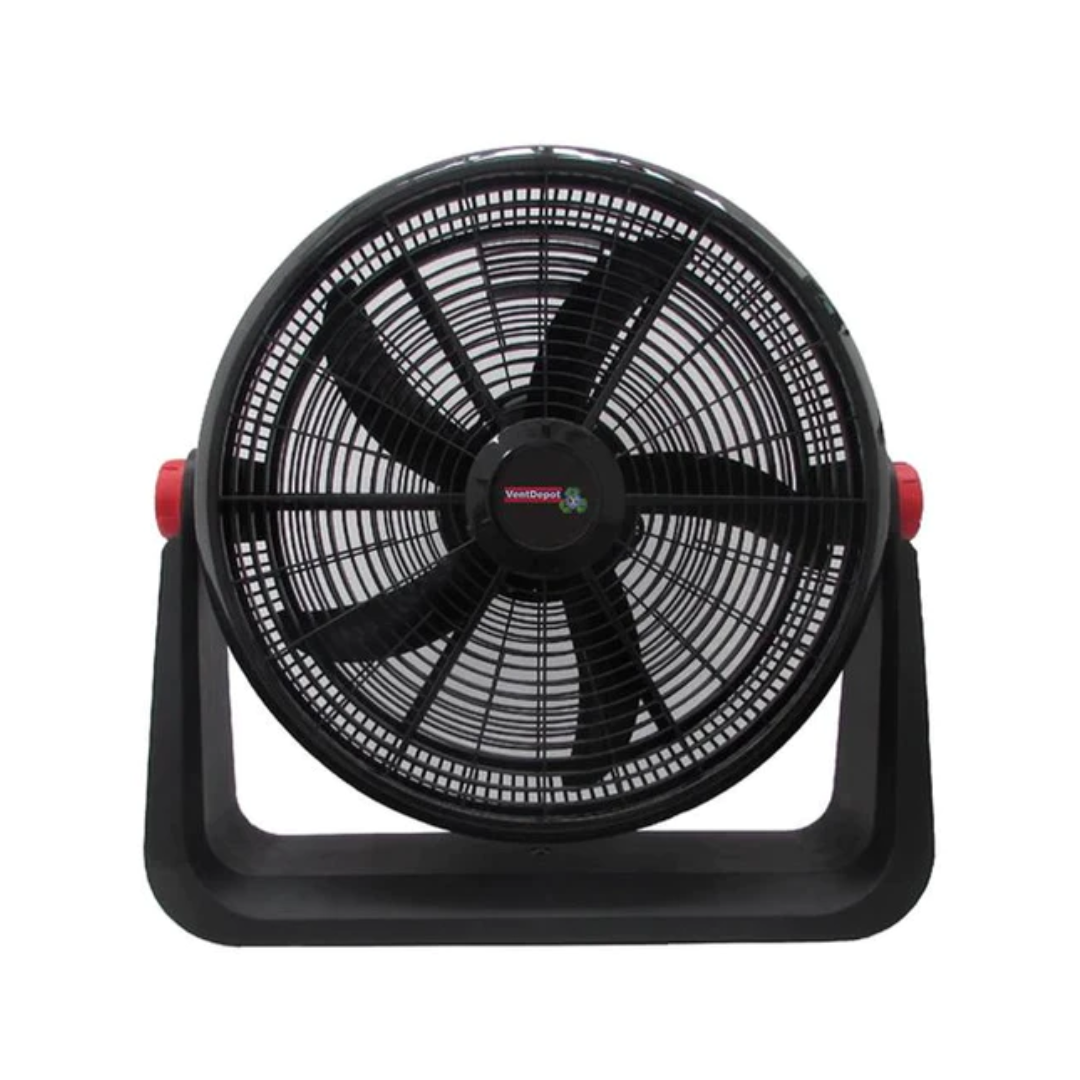 Ventilador de Piso Color Negro 20", 2 en 1, Ideal para espacios pequeños, 2 en 1