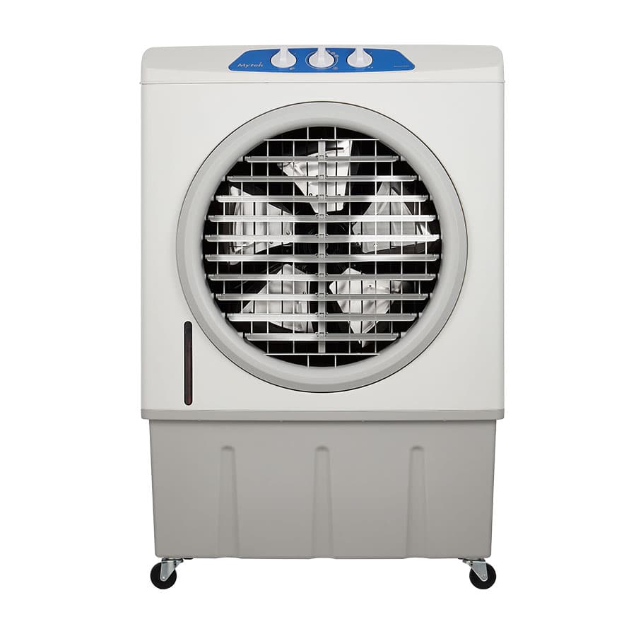 Enfriador evaporativo portátil MYTEK 3399 de 60 litros — 3 en 1: ventilador, enfriador y humidificador con compartimento de hielo — Plan B Soluciones
