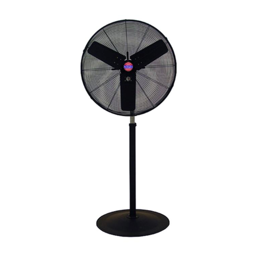 Ventilador de Pedestal 30", Metálico, 3 velocidades, Oscilatorio, Inclinación vertical