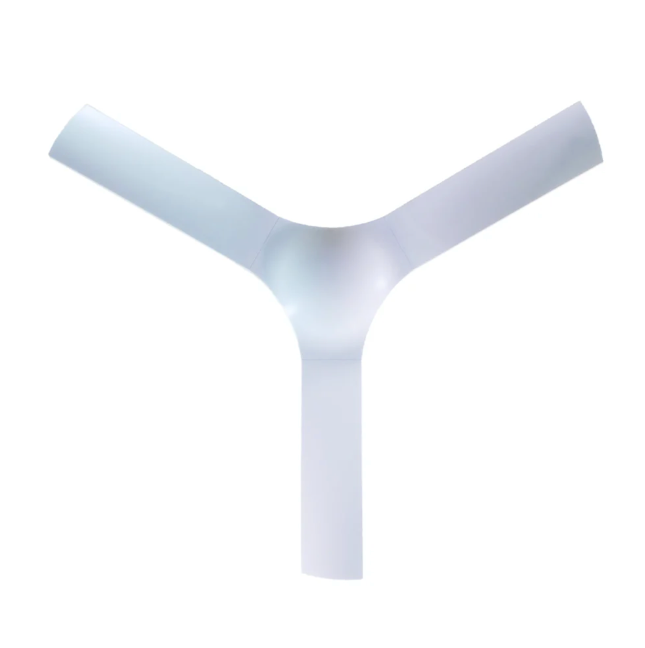 Detalle de las aspas del ventilador Luna 52″ Blanco