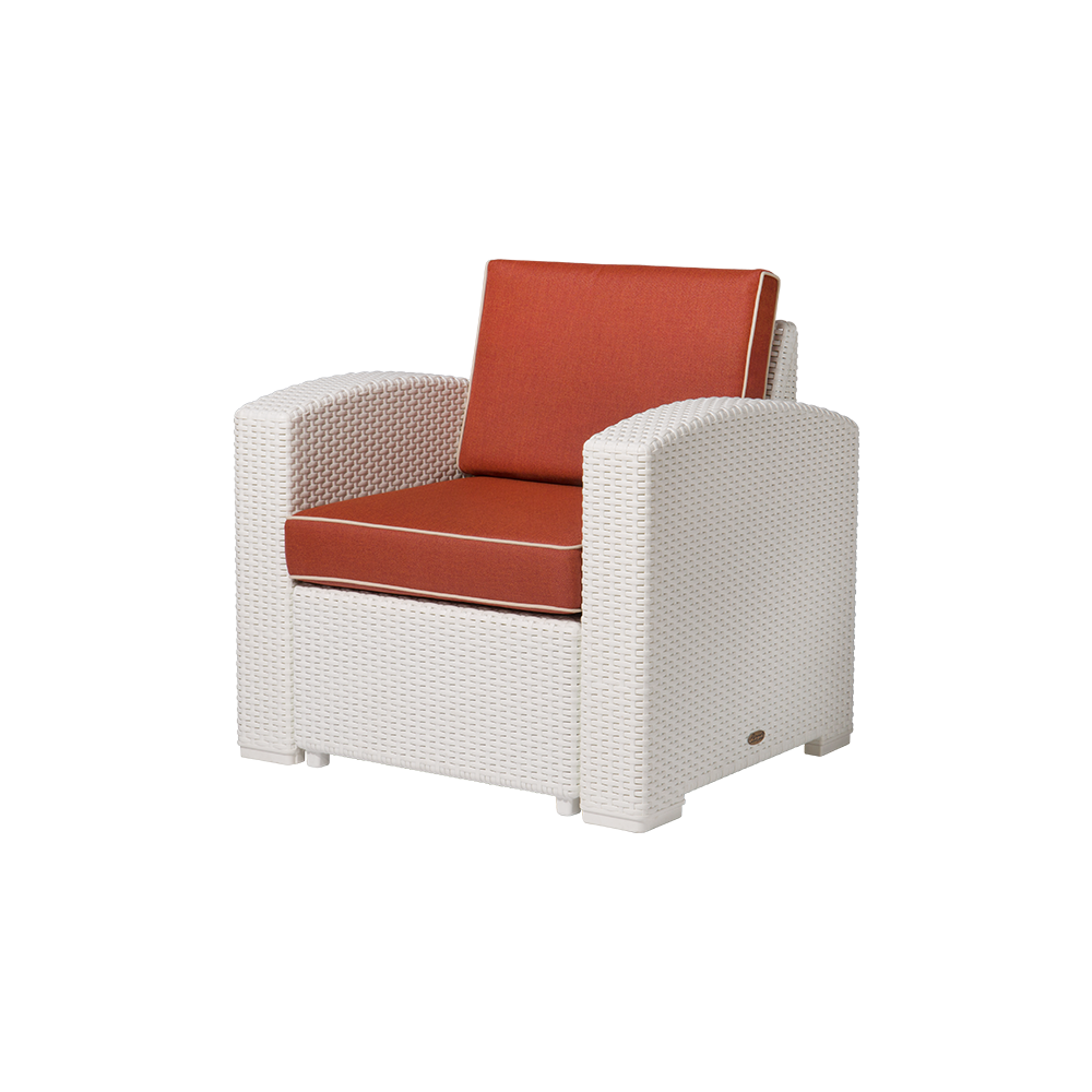 MYTEK| Sillon Individual Magnolia, Ideal para exteriores, Cojines incluidos, No se deshilan