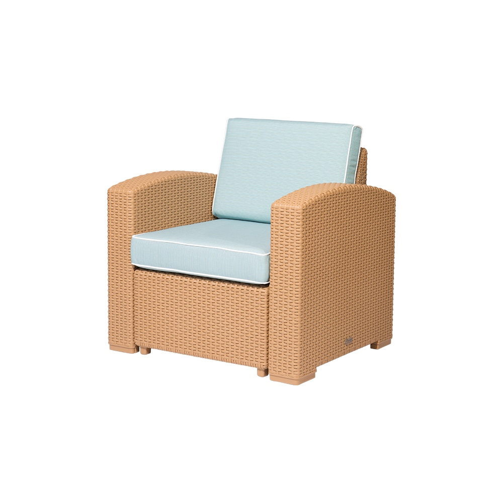 MYTEK| Sillon Individual Magnolia, Ideal para exteriores, Cojines incluidos, No se deshilan