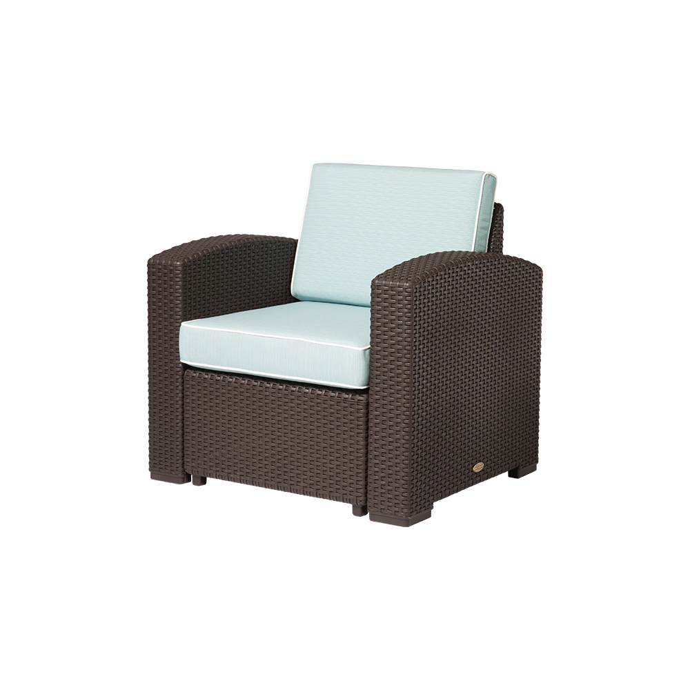 MYTEK| Sillon Individual Magnolia, Ideal para exteriores, Cojines incluidos, No se deshilan